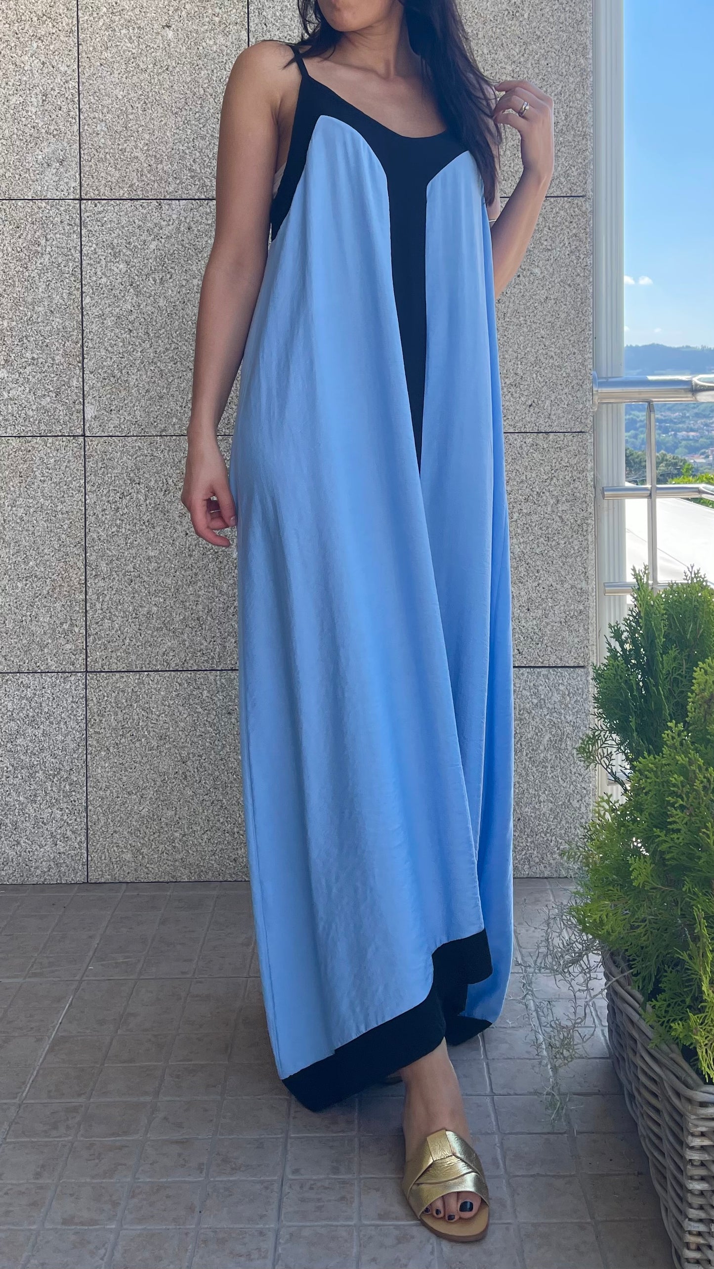 Vestido Roma Azul