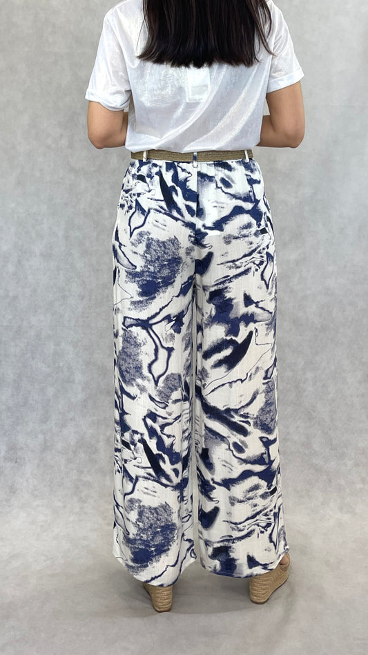 Calças Étnicas Com Cinto