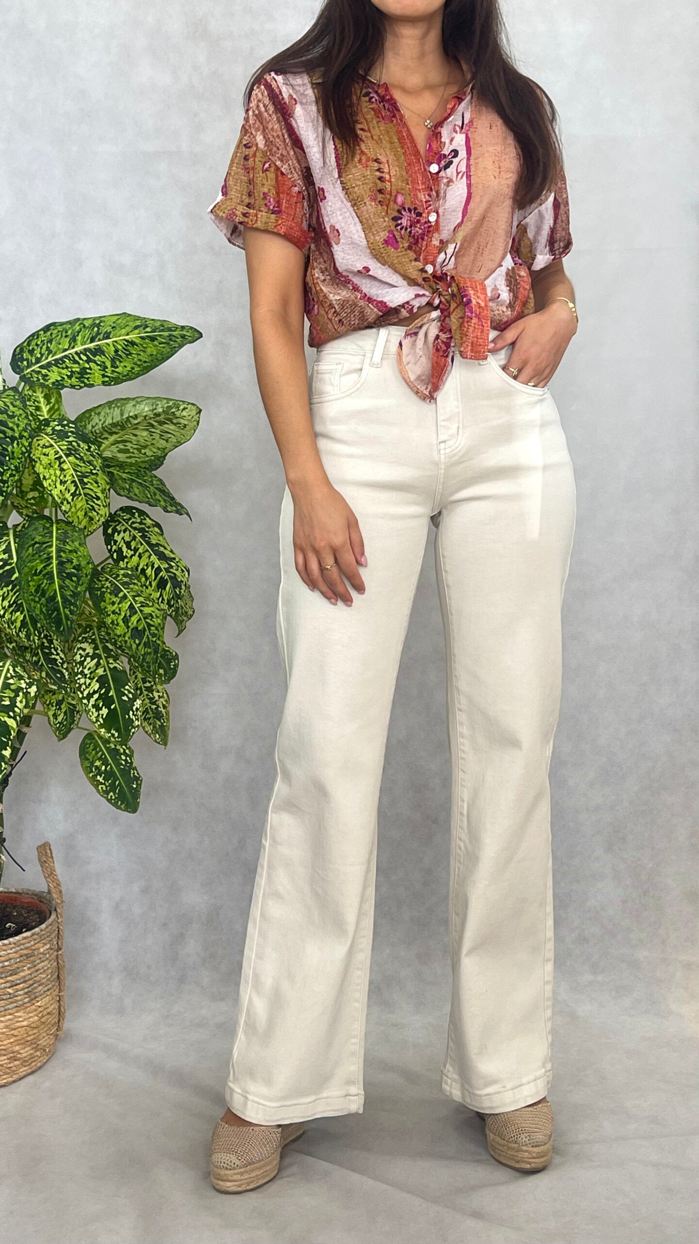 Calças Florence Bege