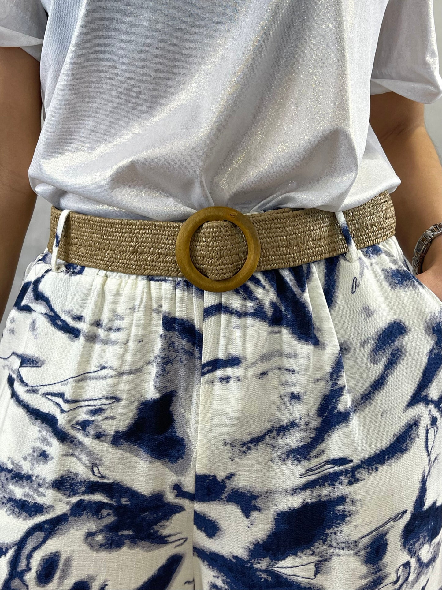 Calças Étnicas Com Cinto