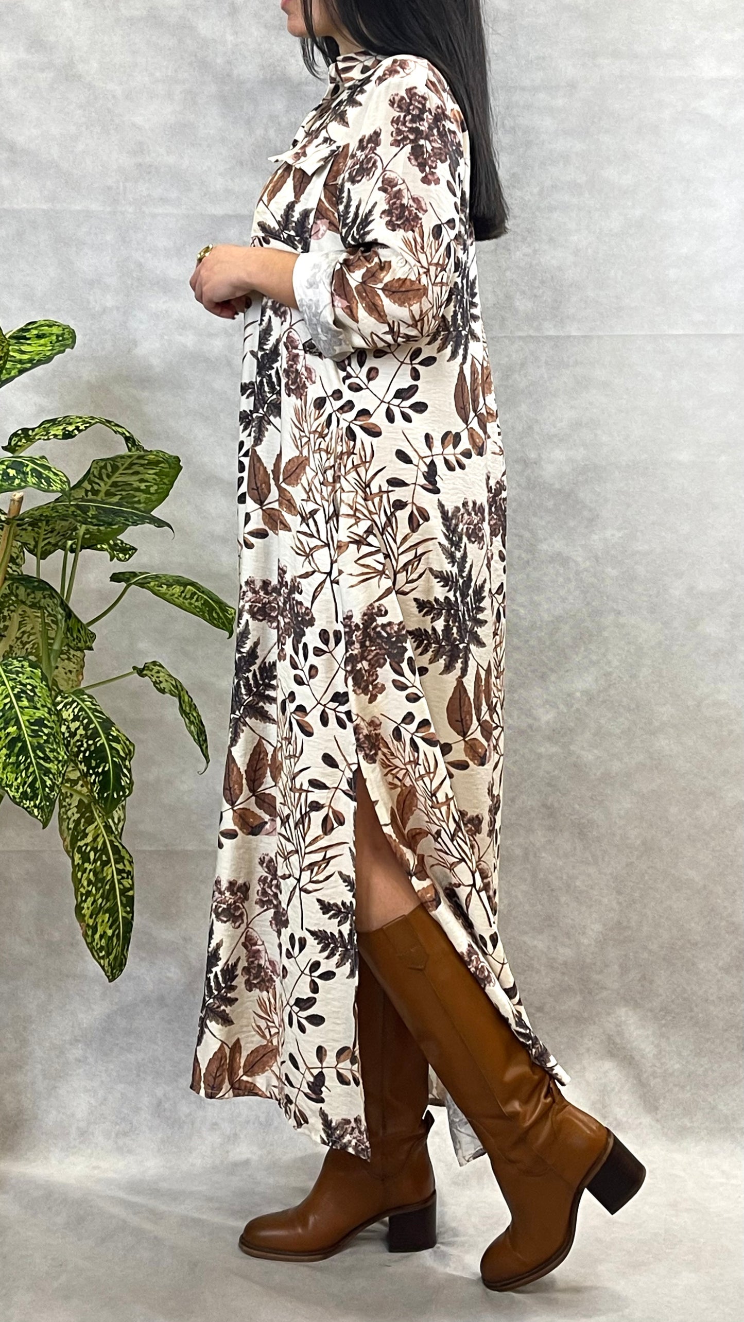 Vestido Noah Tons Castanho