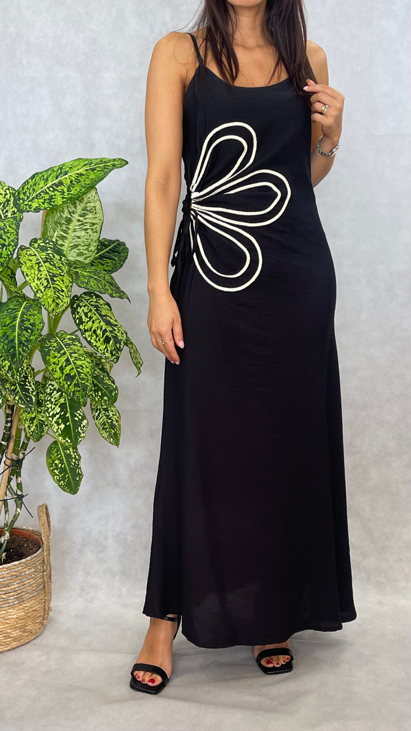 Vestido Paris Castanho / Preto