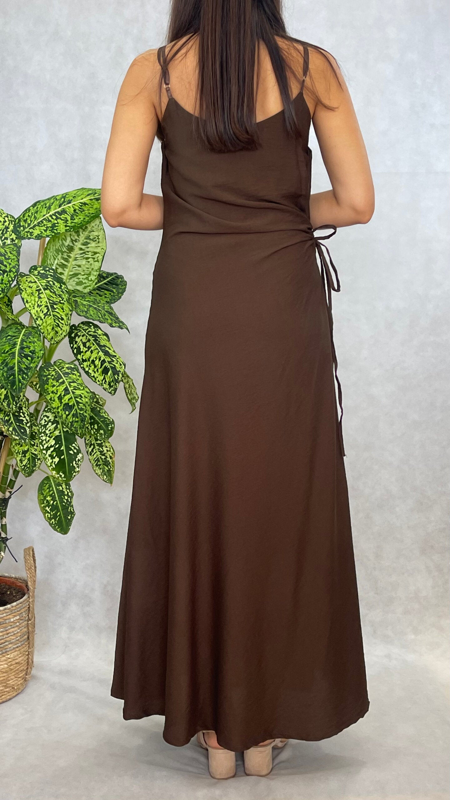 Vestido Paris Castanho / Preto