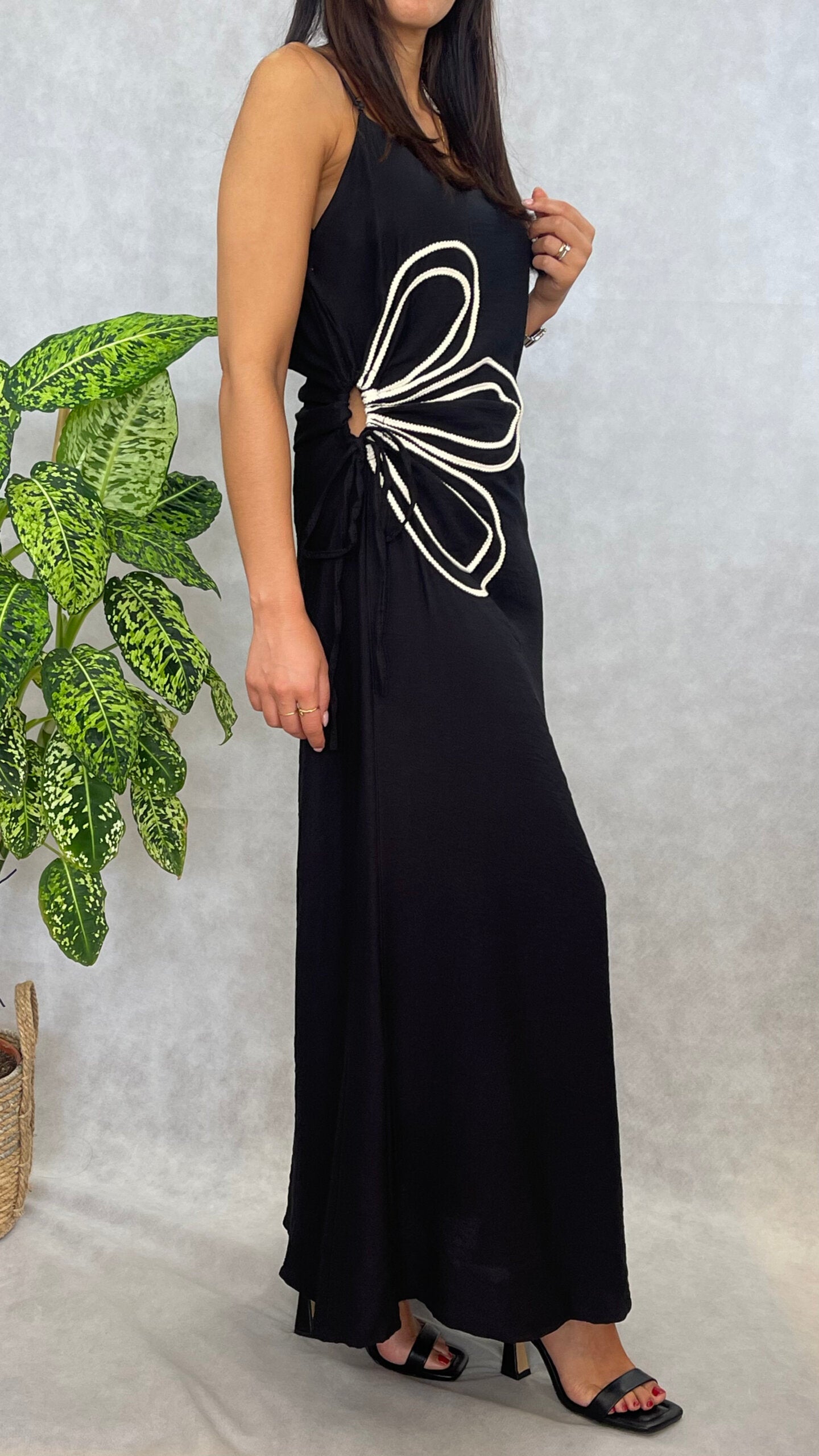 Vestido Paris Castanho / Preto