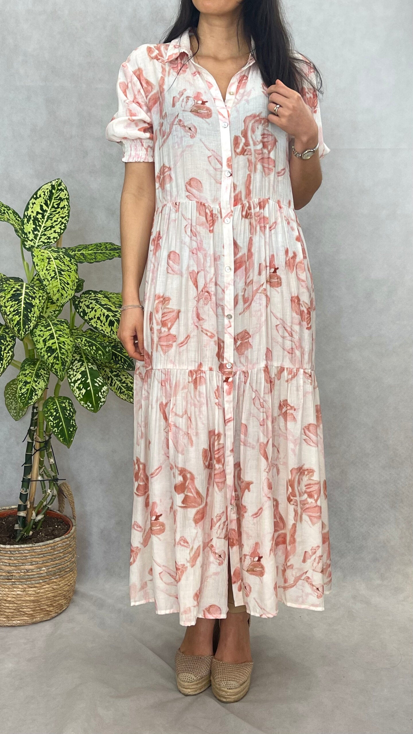 Vestido Midi Oversize Vermelho