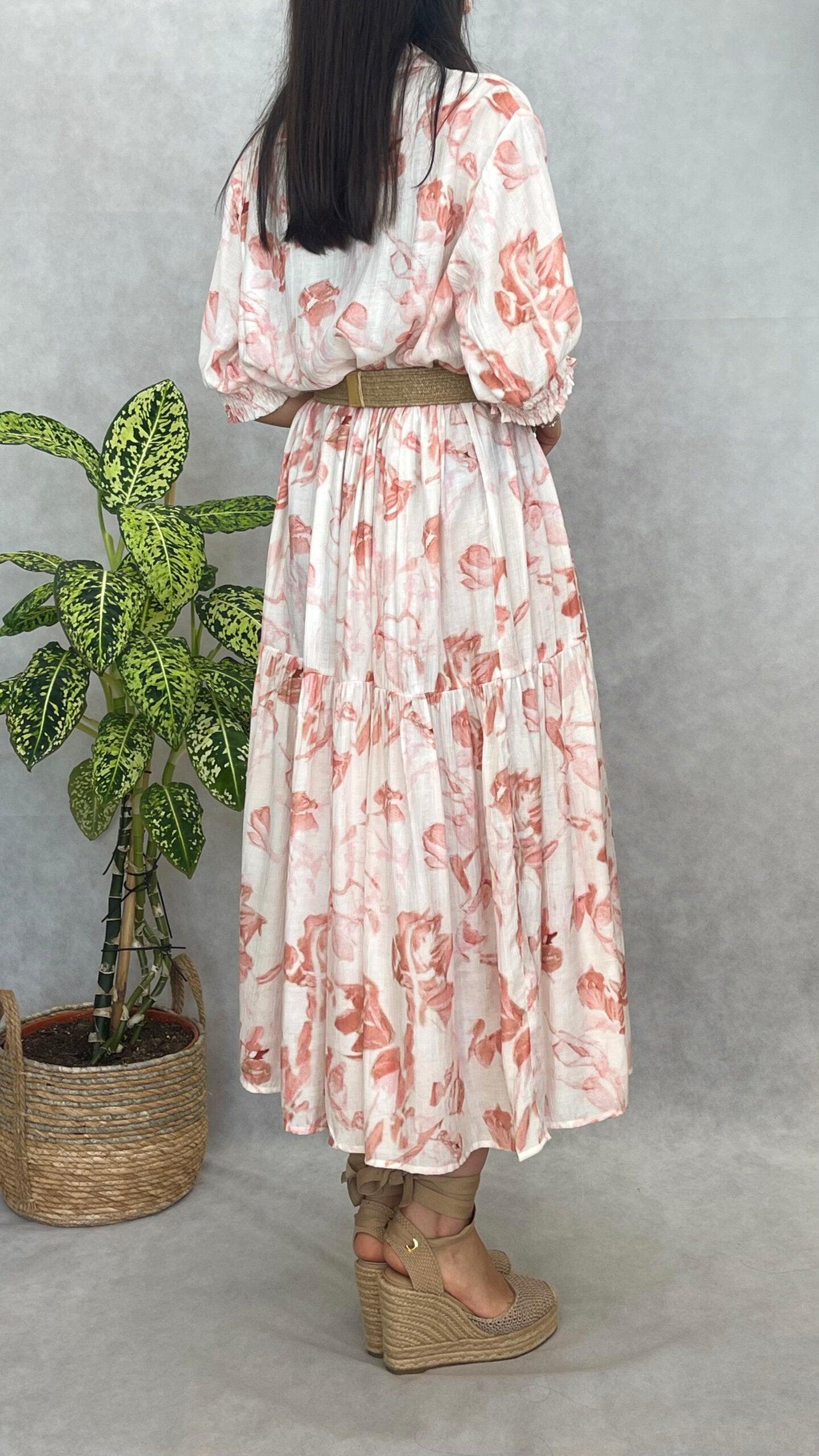 Vestido Midi Oversize Vermelho