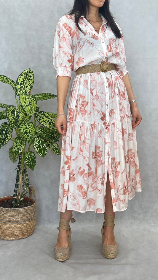 Vestido Midi Oversize Vermelho