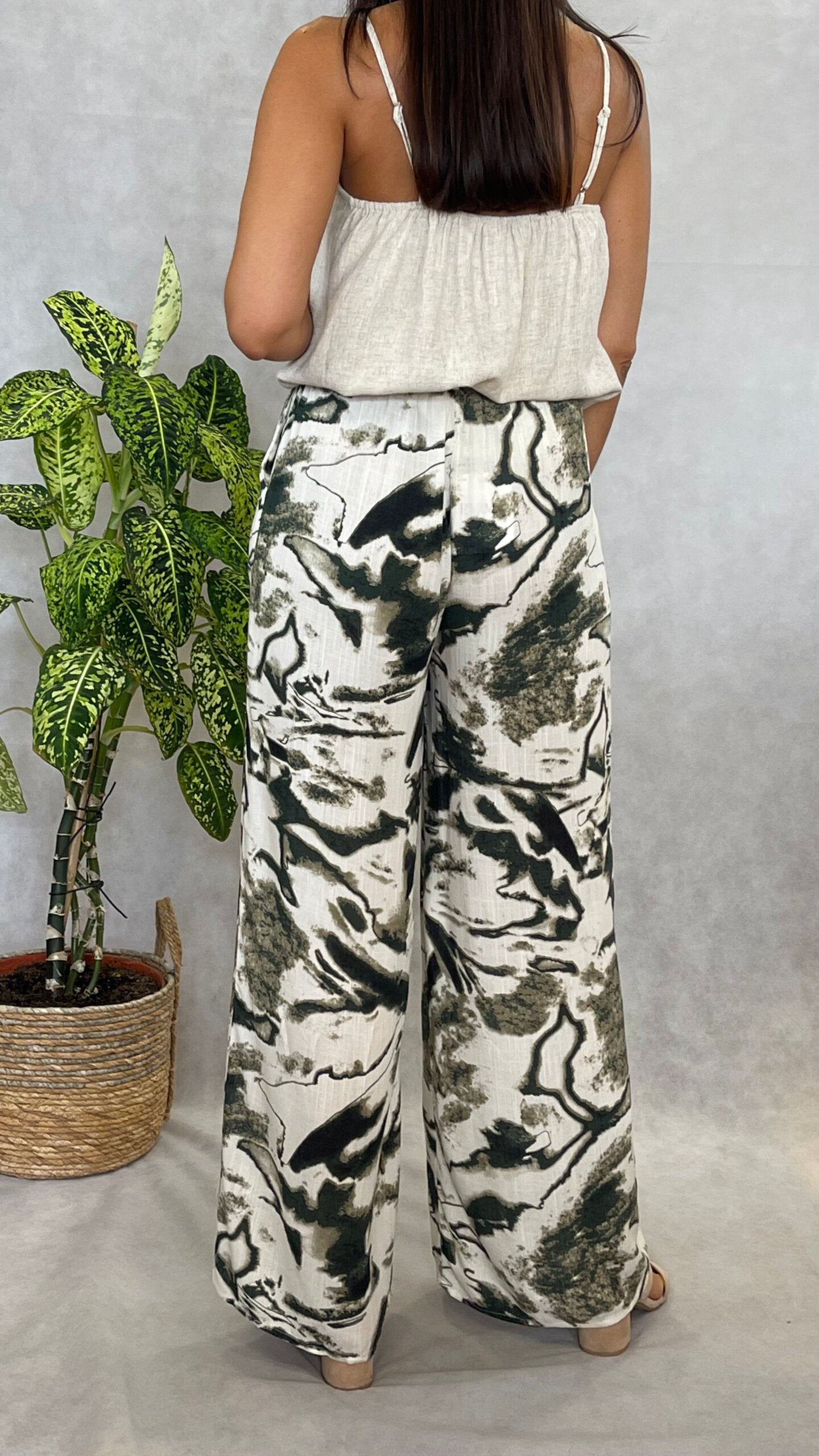 Calças Étnicas Com Cinto