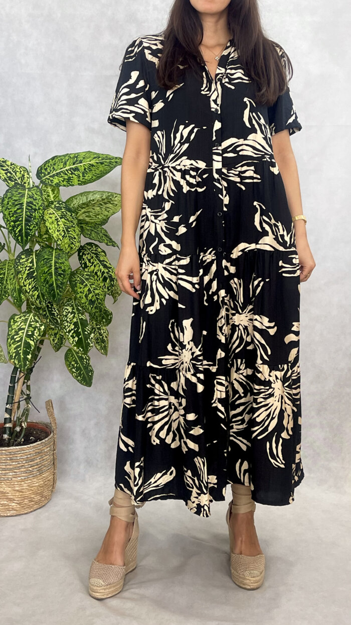Vestido Dublin Preto/Creme - Image 2
