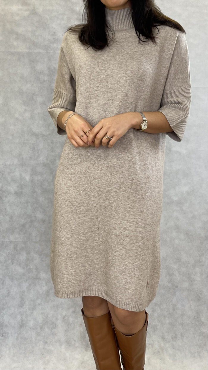 Vestido Malha Bege - Image 9